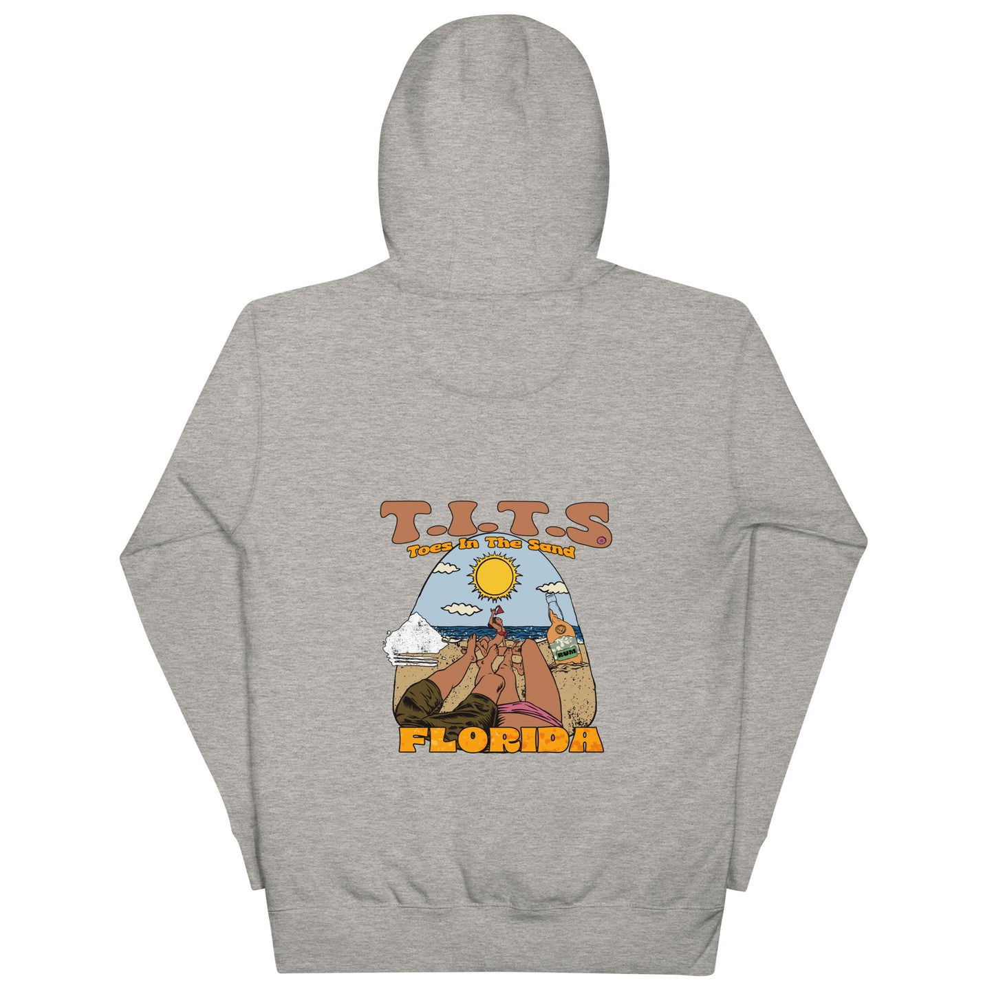 Heavy weight drinking hoodie flair for when your beach day turns to night. There's no such thing as an offensive hoodie at your favorite beach bar! You should know that these hoodies can be a bit form fitting. Fellas, if you'll be drinking all day at the beach, you may want to size up. Ladies, you should be all set. • 100% cotton face • 65% ring-spun cotton, 35% polyester • Front pouch pocket • Matching flat drawstrings • 3-panel hood