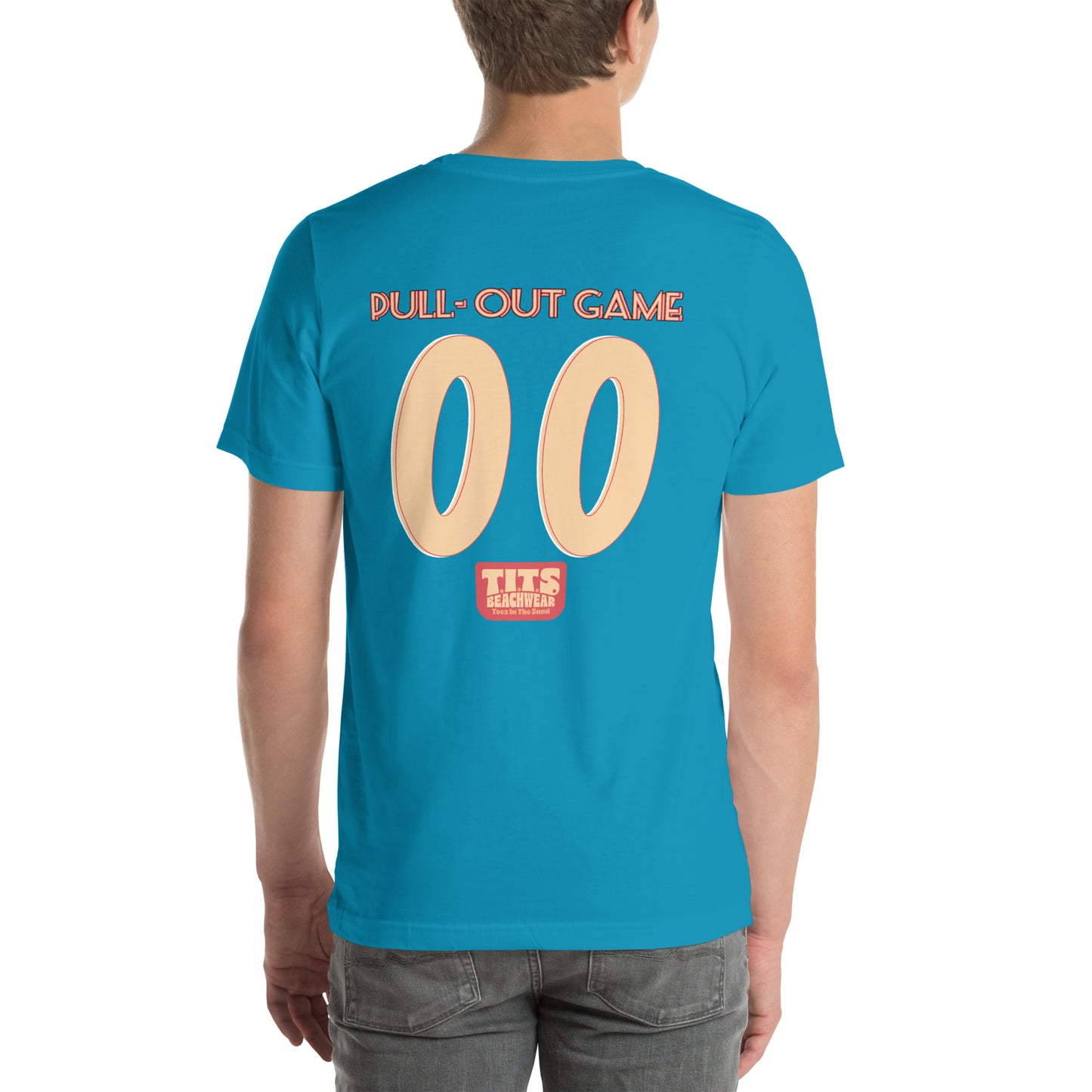 In honor of the Summer Olympics, we've launched our own team of all stars. #00 Brain Cells, a true champion of the T.I.T.S. Beachwear summer league. A sporty, comfy t-shirt to announce your devotion to the game with a drink in hand and toes in the sand. • 100% combed and ring-spun cotton (Heather colors contain polyester) • Fabric weight: 4.2 oz./yd.² (142 g/m²) • Pre-shrunk fabric • Side-seamed construction • Shoulder-to-shoulder taping • Blank product sourced from Nicaragua, Mexico, Honduras, or the US