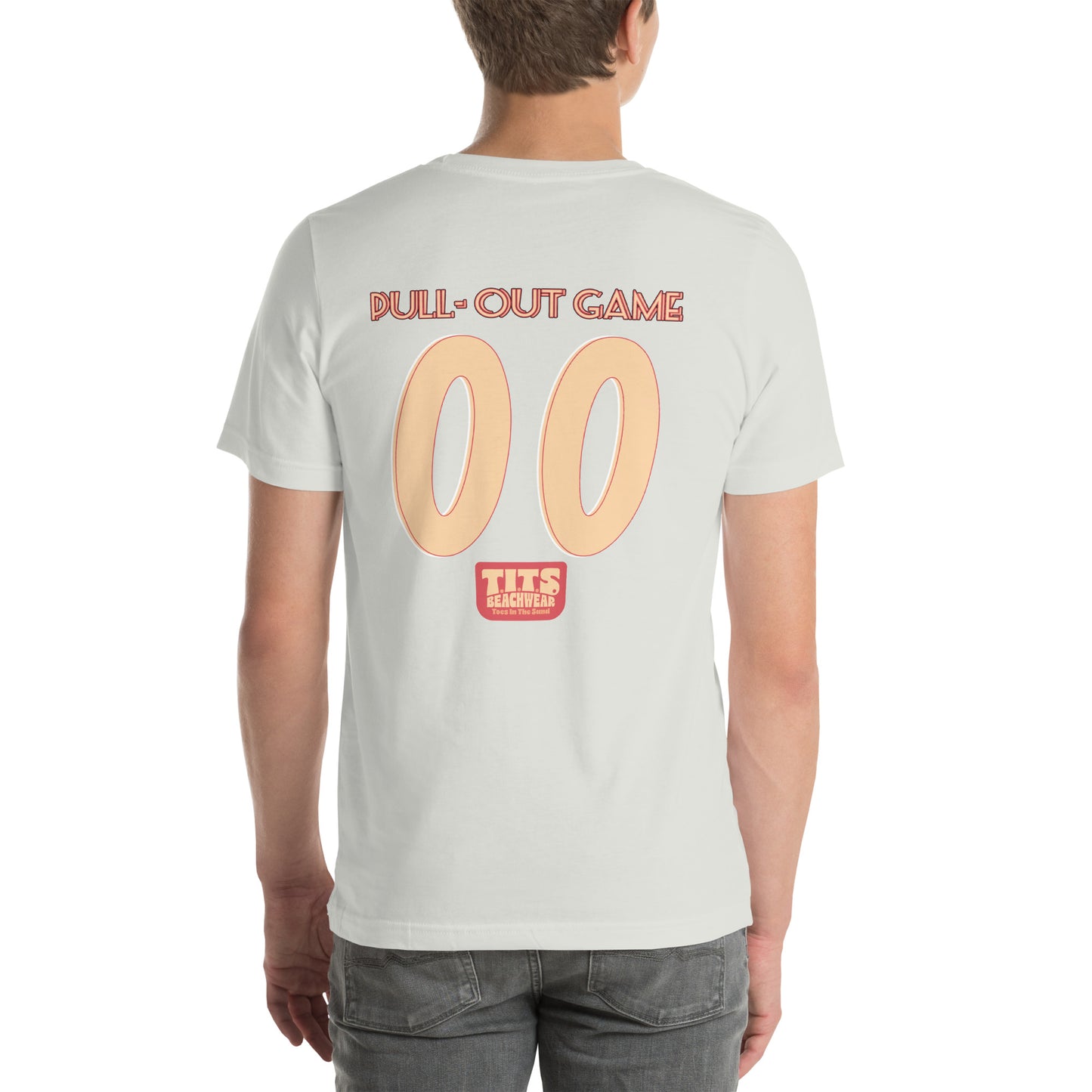 In honor of the Summer Olympics, we've launched our own team of all stars. #00 Brain Cells, a true champion of the T.I.T.S. Beachwear summer league. A sporty, comfy t-shirt to announce your devotion to the game with a drink in hand and toes in the sand. • 100% combed and ring-spun cotton (Heather colors contain polyester) • Fabric weight: 4.2 oz./yd.² (142 g/m²) • Pre-shrunk fabric • Side-seamed construction • Shoulder-to-shoulder taping • Blank product sourced from Nicaragua, Mexico, Honduras, or the US