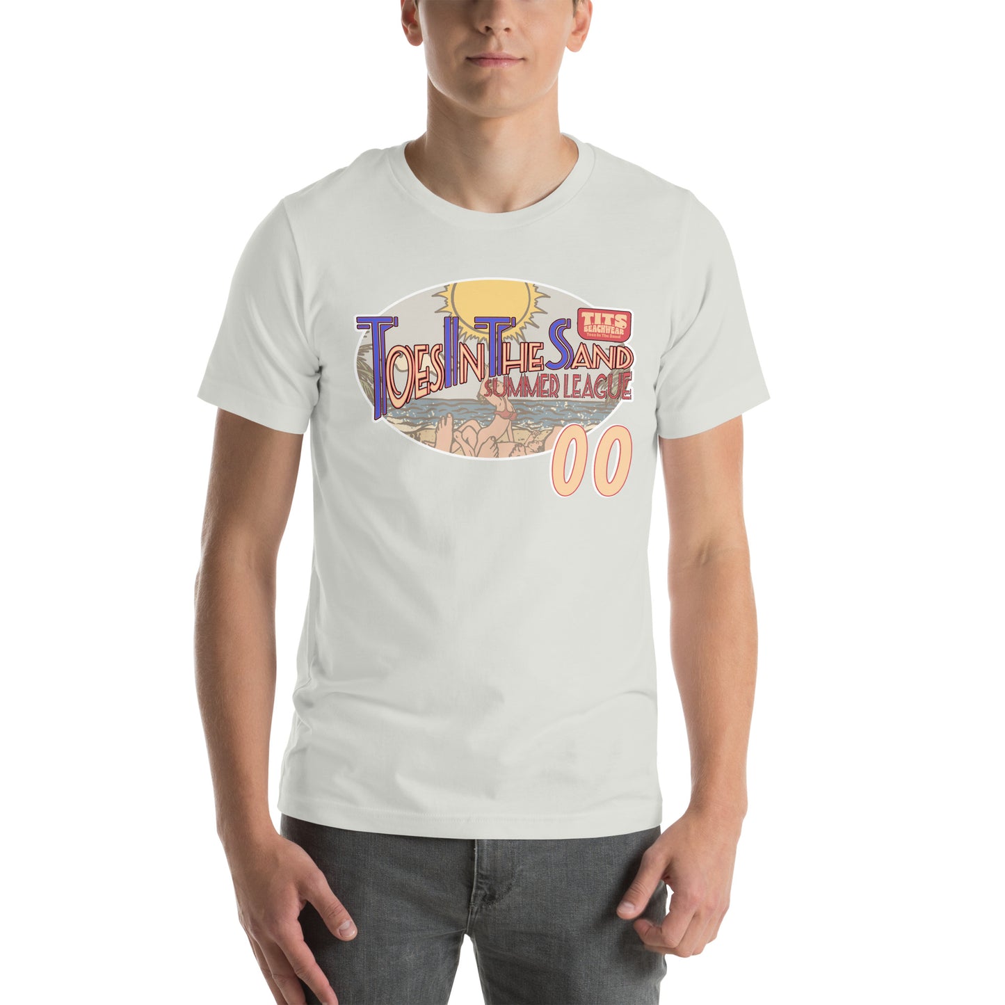 In honor of the Summer Olympics, we've launched our own team of all stars. #00 Brain Cells, a true champion of the T.I.T.S. Beachwear summer league. A sporty, comfy t-shirt to announce your devotion to the game with a drink in hand and toes in the sand. • 100% combed and ring-spun cotton (Heather colors contain polyester) • Fabric weight: 4.2 oz./yd.² (142 g/m²) • Pre-shrunk fabric • Side-seamed construction • Shoulder-to-shoulder taping • Blank product sourced from Nicaragua, Mexico, Honduras, or the US
