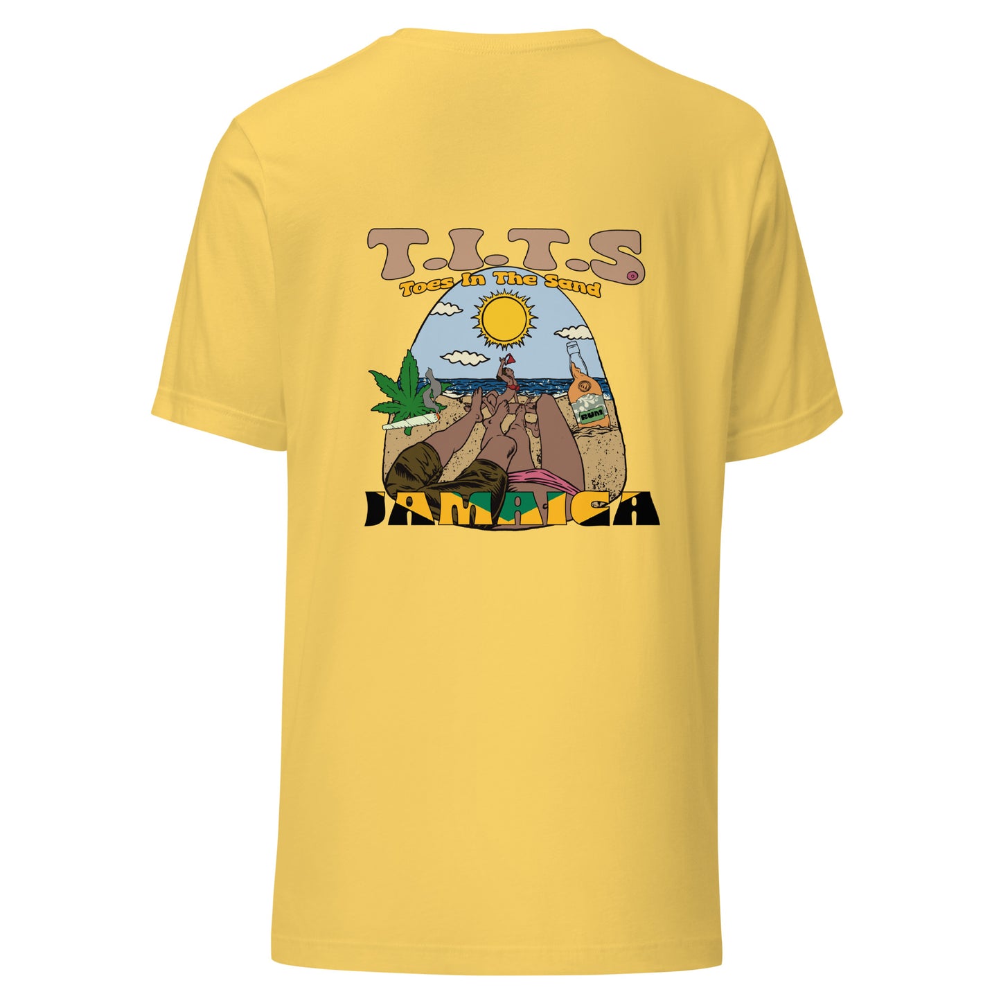 Funny drinking t shirt that's perfect for relaxing at the beach or lounging at your favorite cantina with an ice cold beverage in hand. When the booze is flowing, offensive t shirts just don't exist! Show your sophistication for the finer things in style and comfort. This is a unisex shirt and comfy for all T.I.T.S. • 100% combed and ring-spun cotton (Heather colors contain polyester) • Fabric weight: 4.2 oz./yd.² (142 g/m²) • Pre-shrunk fabric • Side-seamed construction • Shoulder-to-shoulder taping