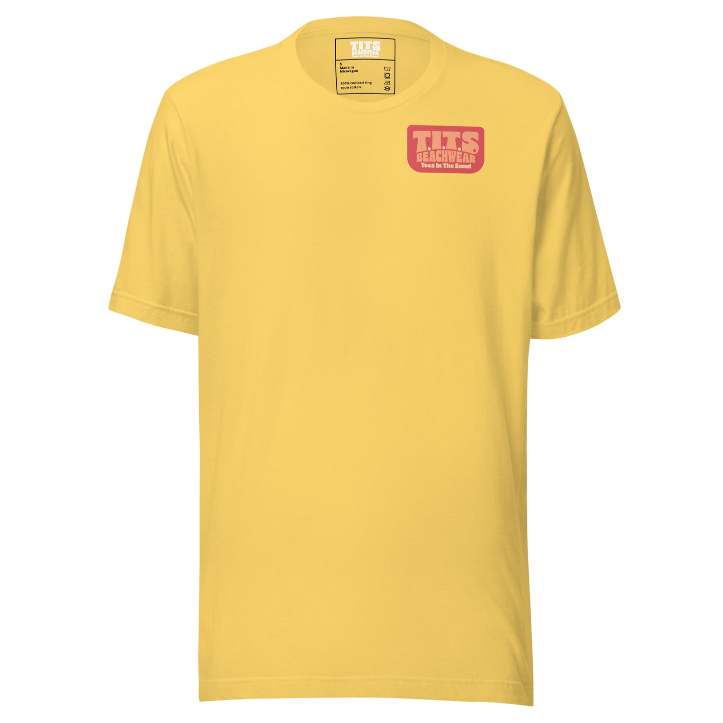 Funny drinking t shirt that's perfect for relaxing at the beach or lounging at your favorite cantina with an ice cold beverage in hand. When the booze is flowing, offensive t shirts just don't exist! Show your sophistication for the finer things in style and comfort. This is a unisex shirt and comfy for all T.I.T.S. • 100% combed and ring-spun cotton (Heather colors contain polyester) • Fabric weight: 4.2 oz./yd.² (142 g/m²) • Pre-shrunk fabric • Side-seamed construction • Shoulder-to-shoulder taping