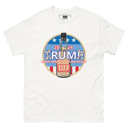 Listen America. Let's put our political differences aside and have a drink. No red or blue, only liquid gold. The T.I.T.S. party animal isn't a donkey or an elephant. It's...well...A PARTY ANIMAL!! Make America Drunk Again!