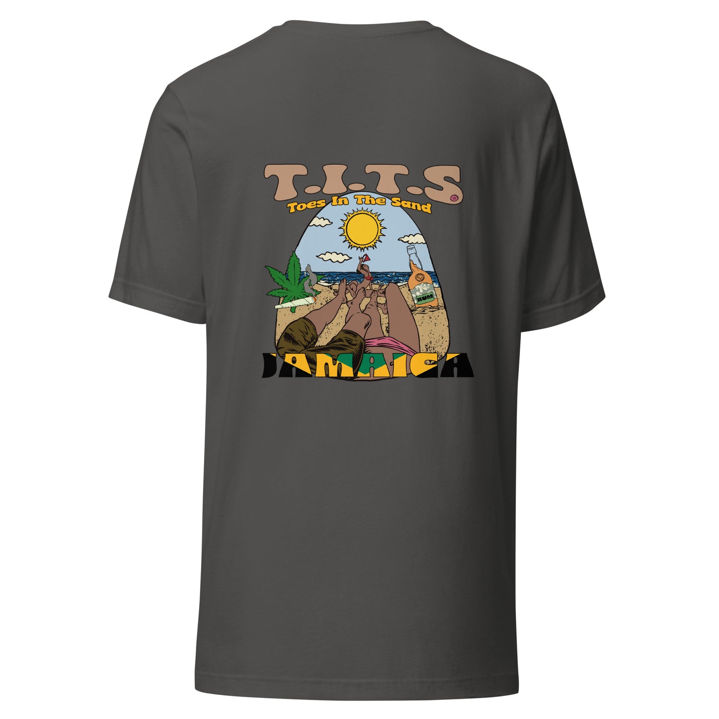 Funny drinking t shirt that's perfect for relaxing at the beach or lounging at your favorite cantina with an ice cold beverage in hand. When the booze is flowing, offensive t shirts just don't exist! Show your sophistication for the finer things in style and comfort.  This is a unisex shirt and comfy for all T.I.T.S.  • 100% combed and ring-spun cotton (Heather colors contain polyester) • Fabric weight: 4.2 oz./yd.² (142 g/m²) • Pre-shrunk fabric • Side-seamed construction • Shoulder-to-shoulder taping