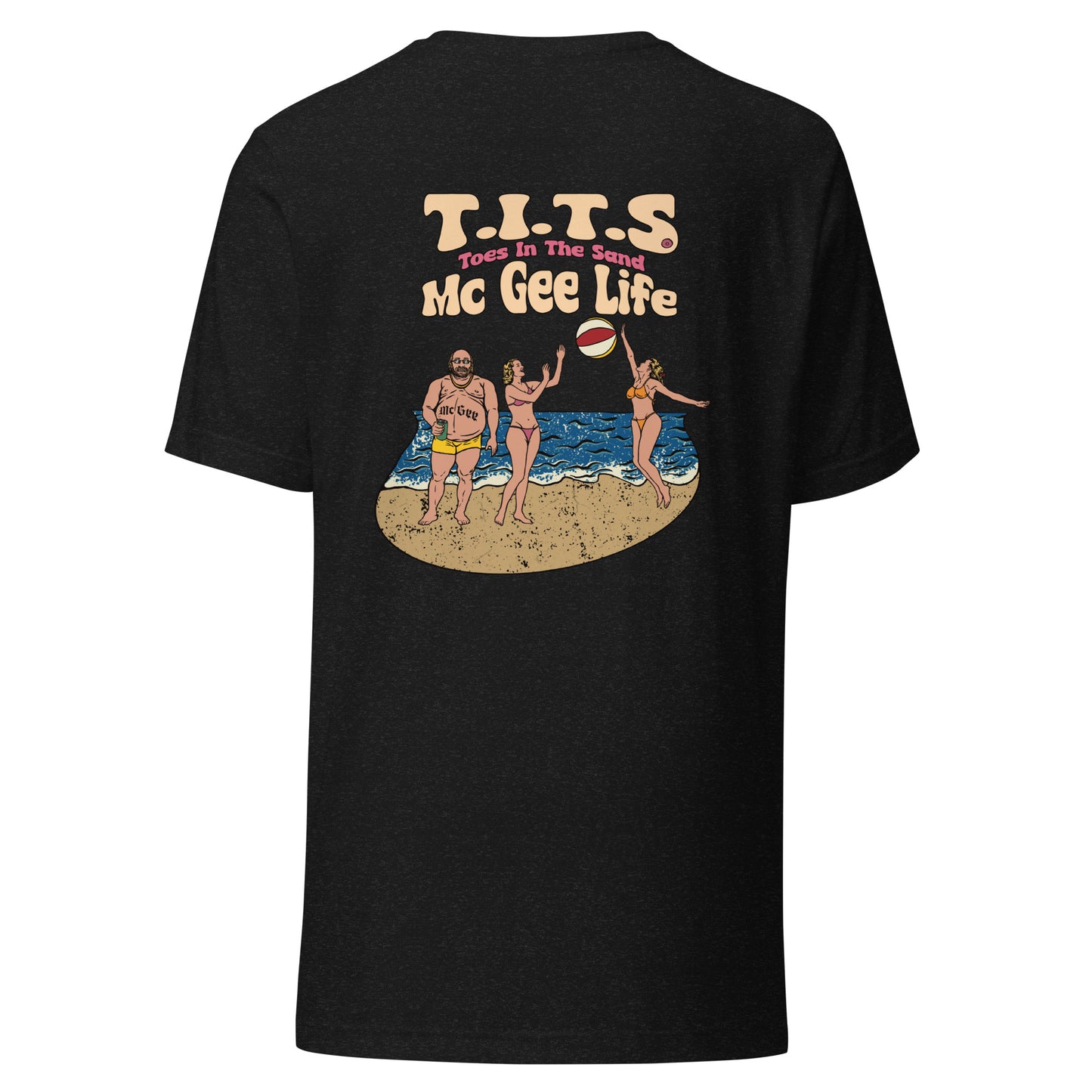 Funny drinking t shirt that's perfect for relaxing at the beach or lounging at your favorite cantina with an ice cold beverage in hand. When the booze is flowing, offensive t shirts just don't exist! Show your sophistication for the finer things in style and comfort.   This is a unisex shirt and comfy for all T.I.T.S.  • 100% combed and ring-spun cotton (Heather colors contain polyester) • Fabric weight: 4.2 oz./yd.² (142 g/m²) • Pre-shrunk fabric • Side-seamed construction • Shoulder-to-shoulder taping